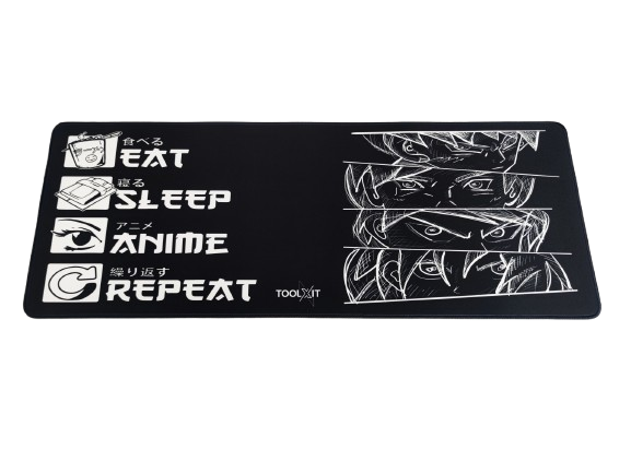 X-Pad Eat Sleep Anime Repeat Gaming Mauspad 800x300mm