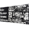 X-Pad Eat Sleep Anime Repeat XXL Gaming Mauspad 900x400mm
