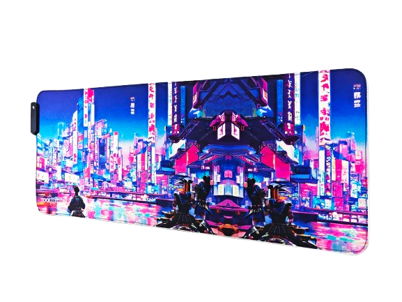X-Pad Neon Metropolis RGB Gaming Mauspad 800x300mm