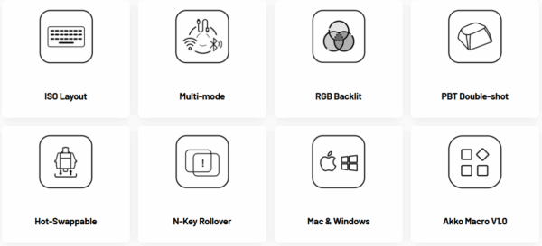 AKKO Black & Gold 3068B Plus ISO DE – Kompakte mechanische Tastatur mit Premium-Design