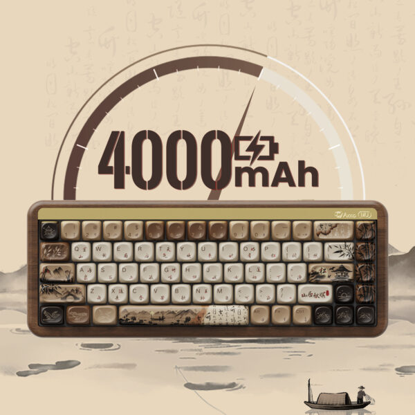 AKKO MU01 Mountain Seclusion – Mechanische Holztastatur – Eleganz trifft Performance